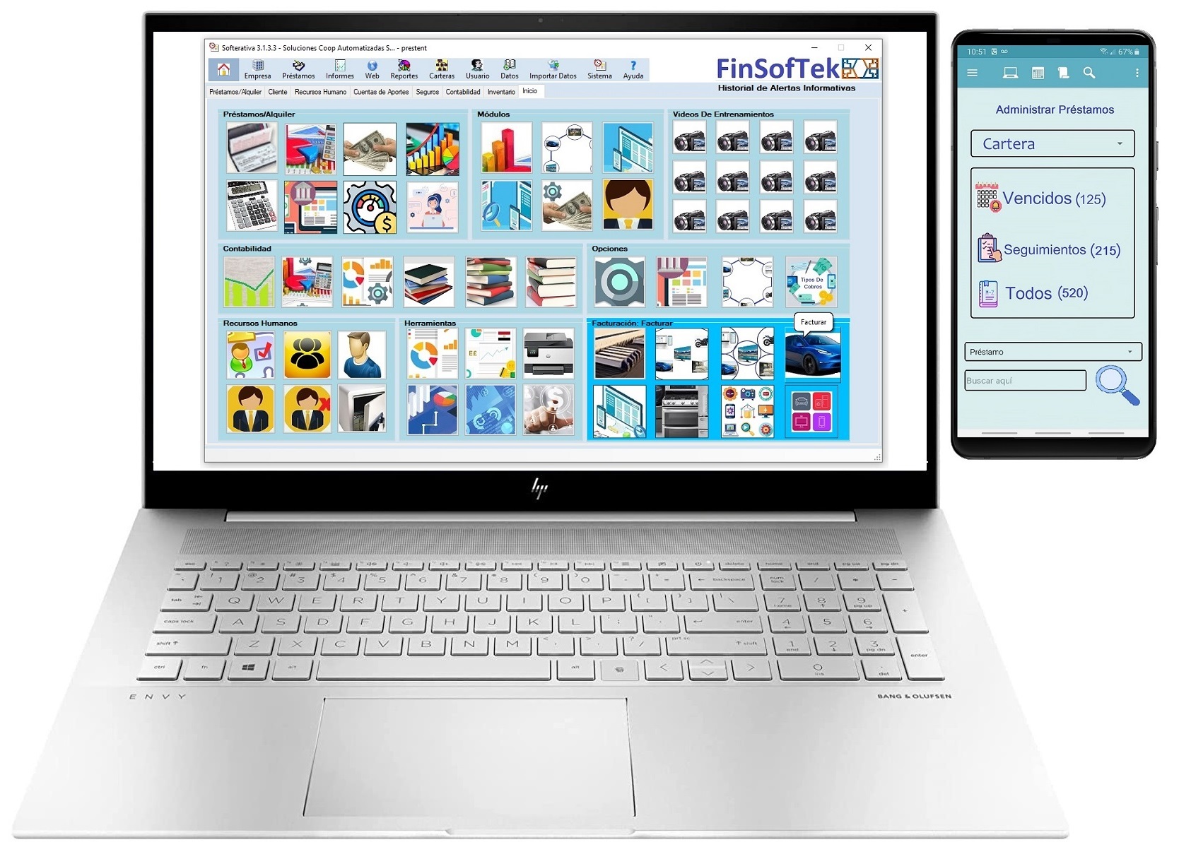 Panel principal Presterativa