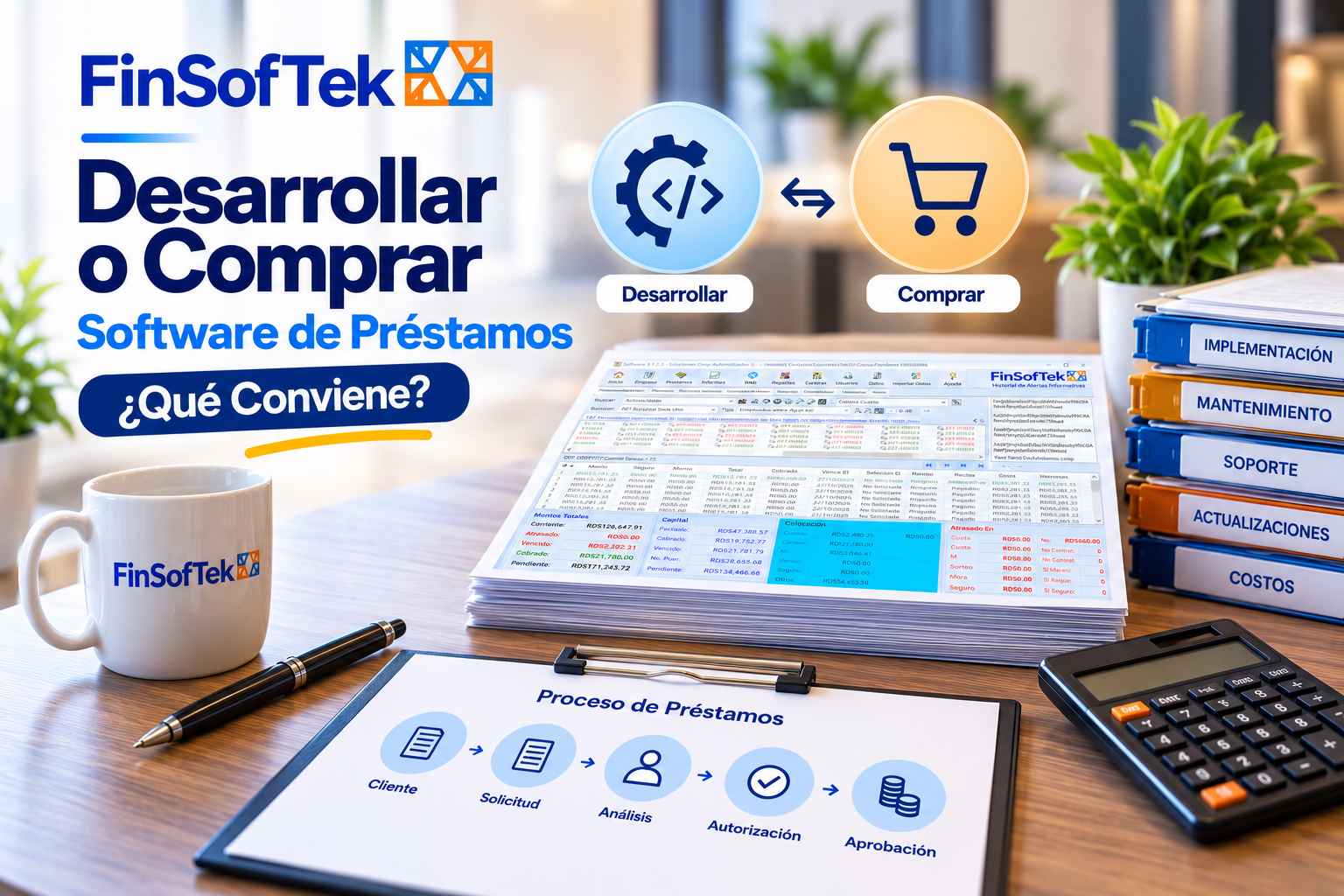Comparaci&oacute;n entre desarrollar o comprar software de pr&eacute;stamos